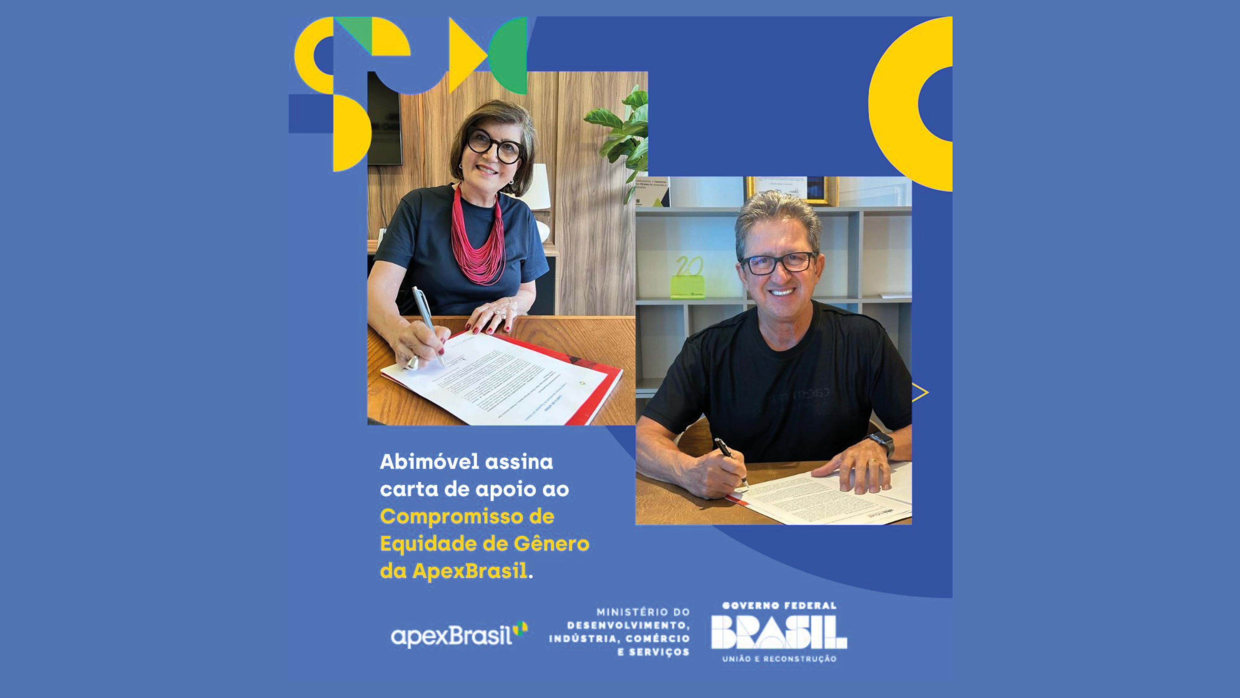 ABIMÓVEL é primeira entidade setorial a assinar ‘Compromisso de Equidade de Gênero’ da ApexBrasil