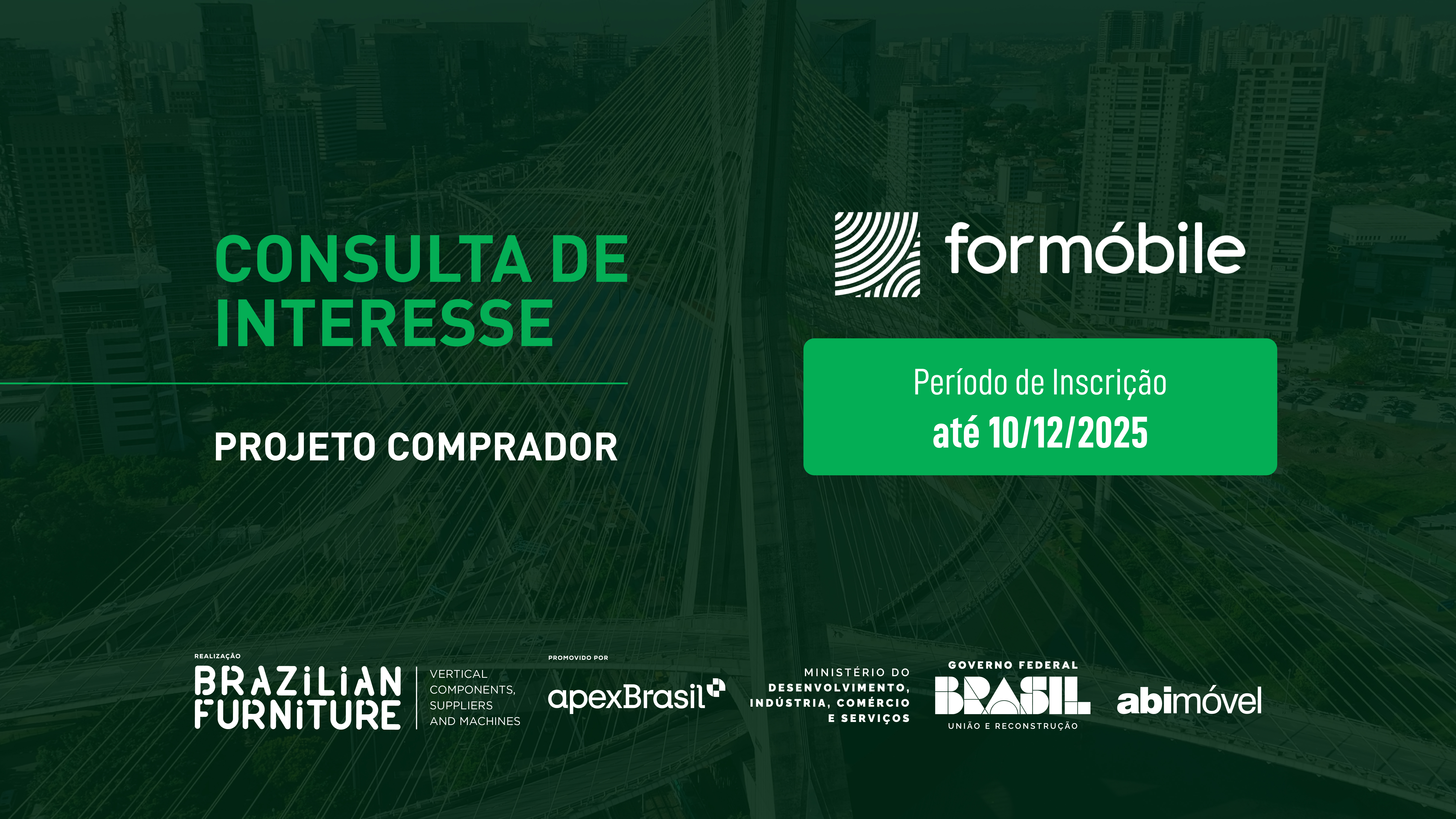 Brazilian Furniture abre consulta de interesse para o Projeto Comprador ForMóbile 2026