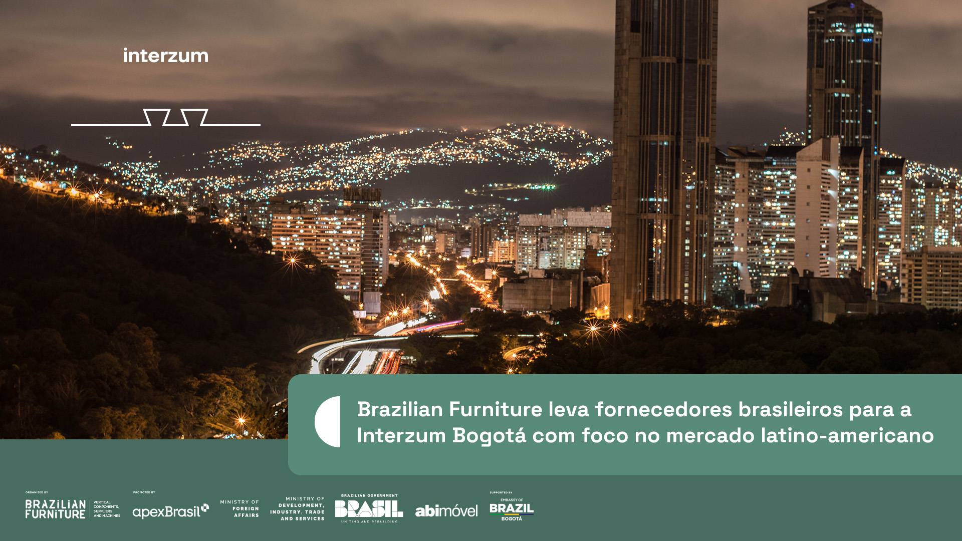 Brazilian Furniture leva fornecedores brasileiros para a Interzum Bogotá com foco no mercado latino-americano